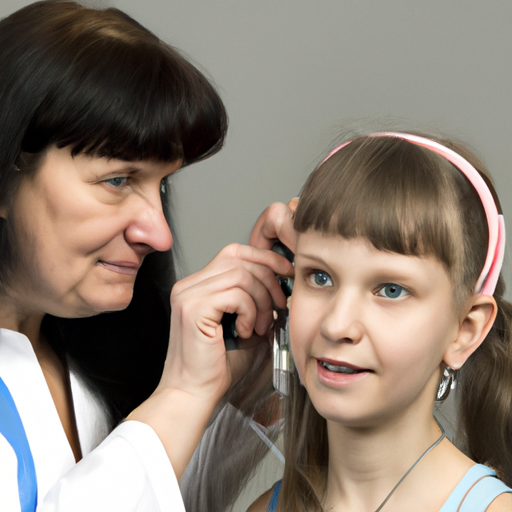 תמונה של רופא אף אוזן גרון ותיק עם מטופל ילד